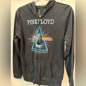 Pink Floyd Hooded Gray Jacket with Iconic Prism Design